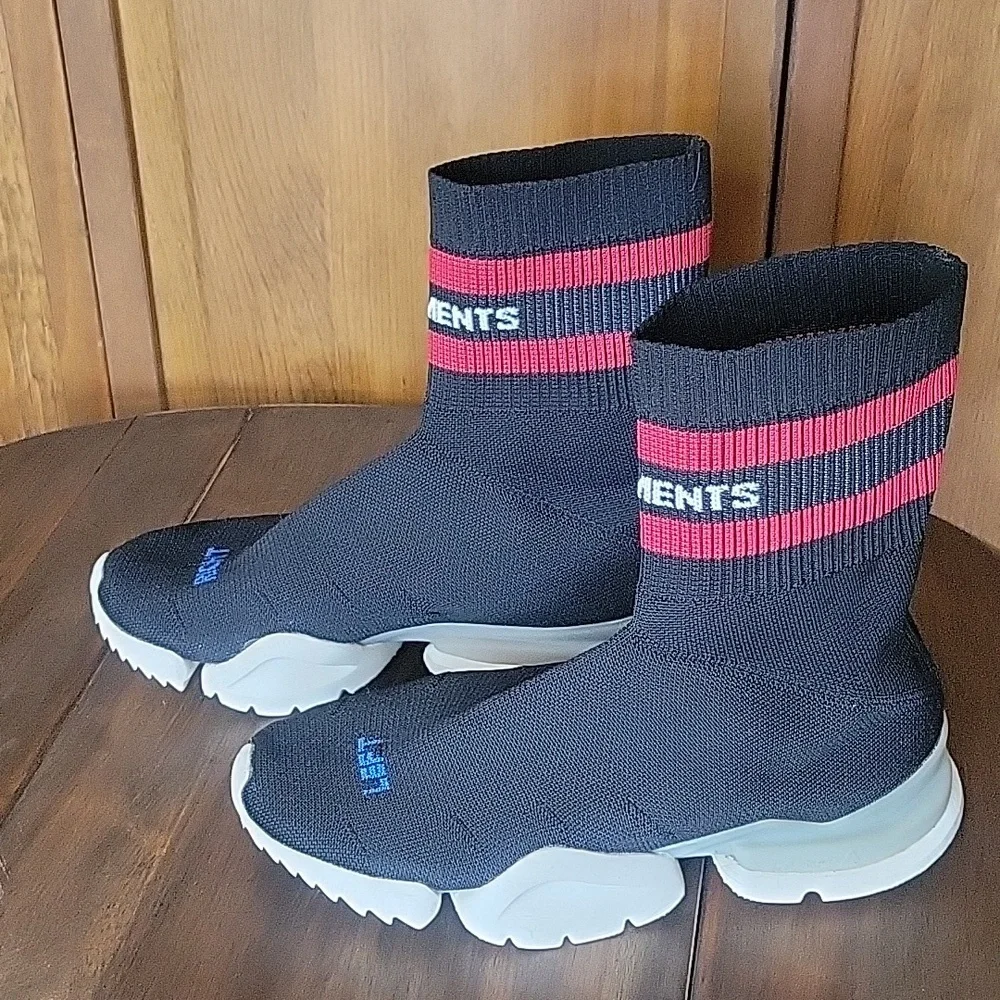 Vetements X Reebok Runner Sock Sneakers Sz 8.5
